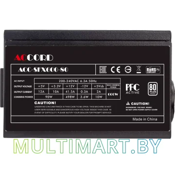 Блок питания Accord ACC-SFX600-80 600W картинка 6